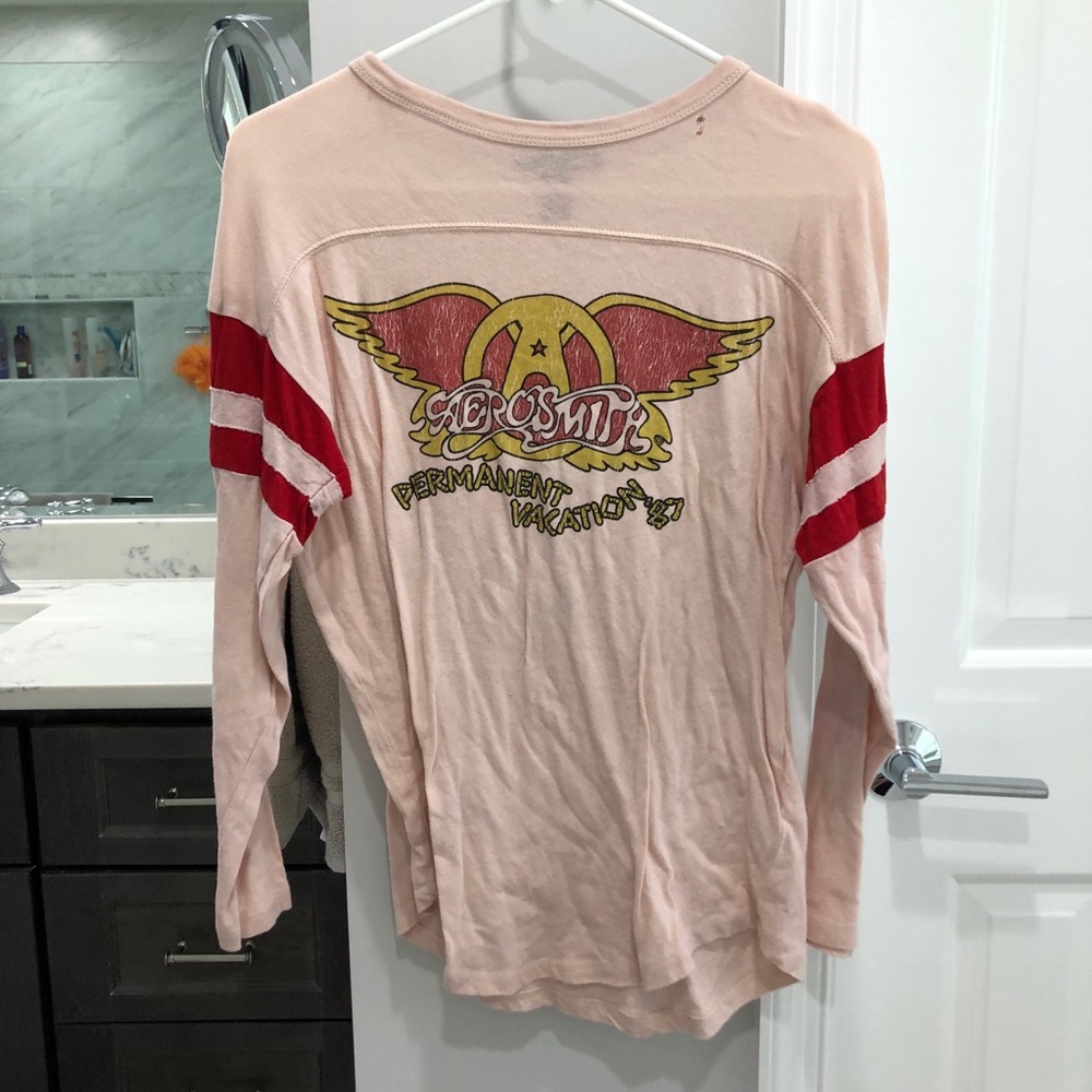 Aerosmith band long sleeve tee